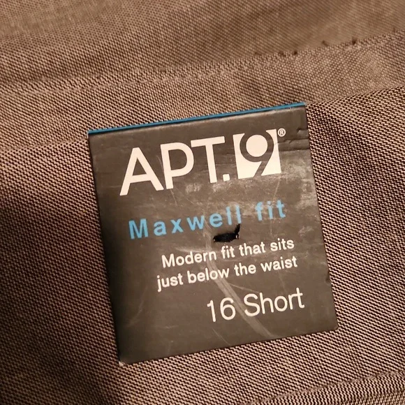 NWT Apt. 9 Heather Taupe Trousers Size 16 Short - Picture 3 of 9